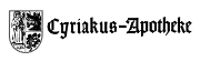 Logo Cyriakus-Apotheke OHG aus Weeze