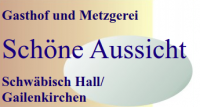 Logo Gasthof und Metzgerei Schöne Aussicht aus Schwäbisch Hall
