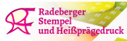 Logo Radeberger Stempel und Heißprägedruck aus Radeberg